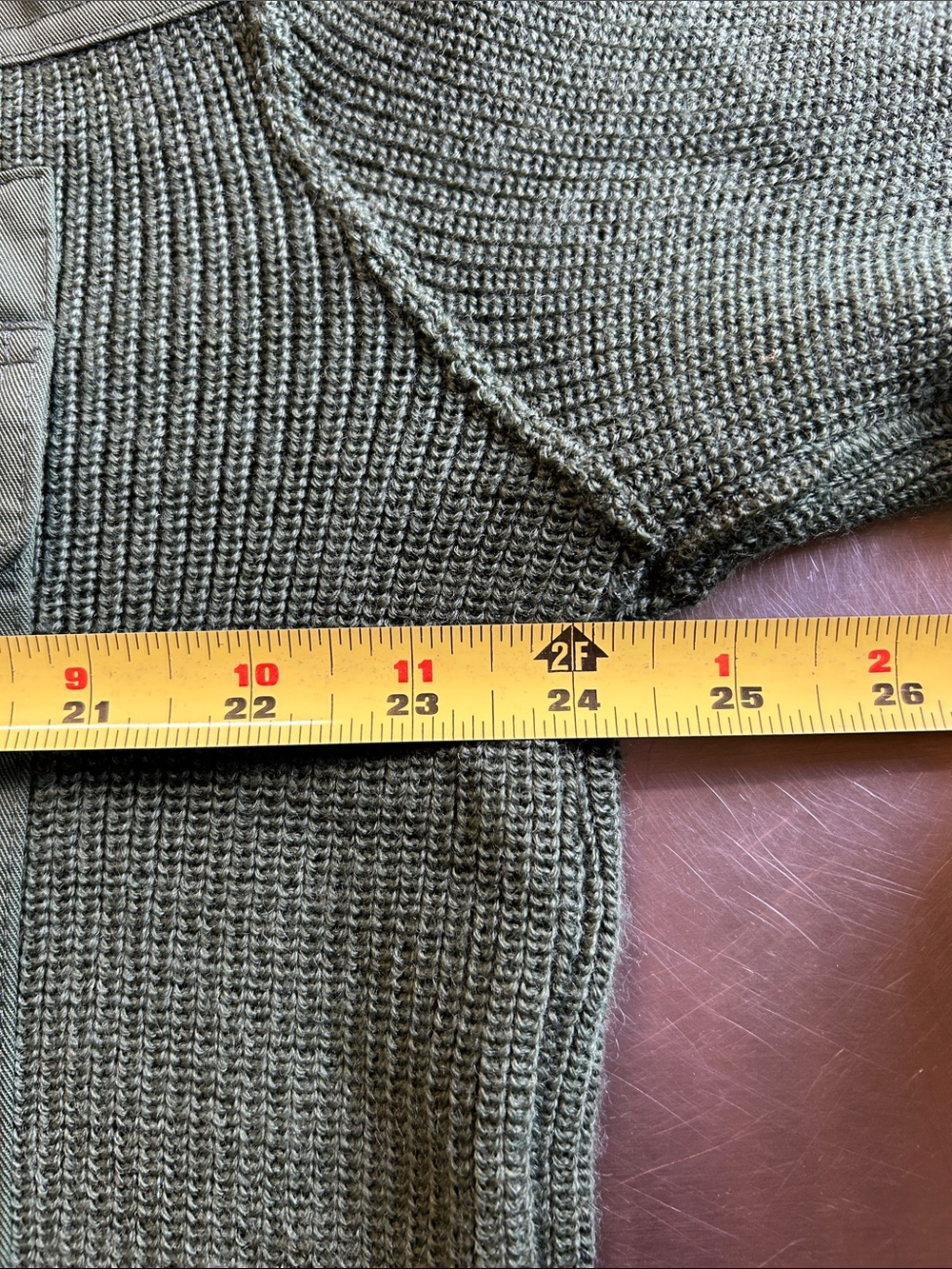 Men's German Commando pullover wool blend Sweater - Olive - 56 (XL) - Picture 12 of 12